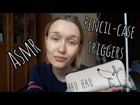 ASMR Sounds & Visual Triggers with my Pencil-Case