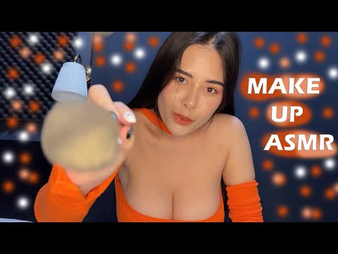 ASMR Doing Your Makeup 👄 While You Laying (Soft Mouth sounds/no talking) ACMP