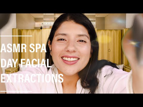 ASMR SPA DAY | PAMPERING YOU TO SLEEP | FACIAL EXTRACTIONS | ASMR FACIAL