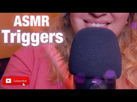 ASMR| Trigger assortment-Trigger sounds 😴 | Water sounds, tapping, scratching, gum chewing & etc.