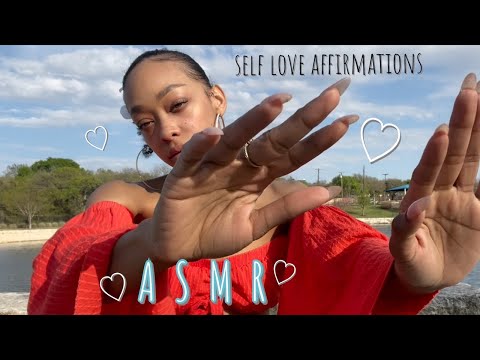 ASMR | Calming Self Love Affirmations 💓 ( Gentle Handmovements For Relaxation ) ♡