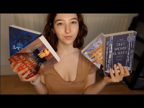ASMR book haul | whispers, tapping, scratching, page turning | for sleep & relaxation