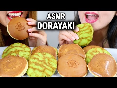 ASMR DORAYAKI (RED BEAN PANCAKES) 도라야끼 리얼사운드 먹방 どら焼き | Kim&Liz ASMR