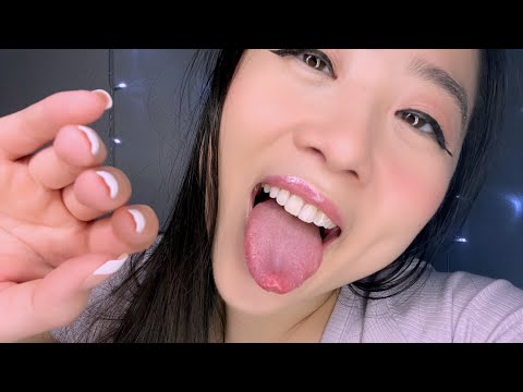 ASMR Wet & Foggy Lens Licking (Mouth Sounds, Whisper)