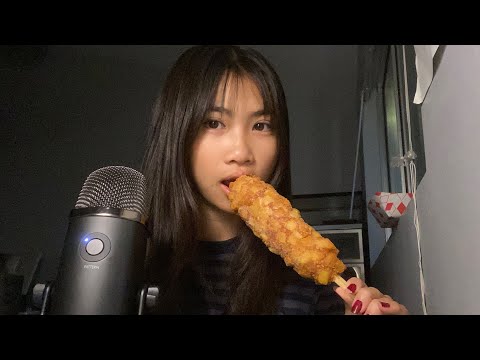 ASMR mozzarella Korean corn dog (fail)