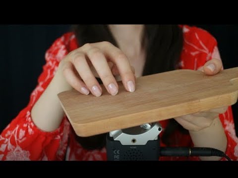 ASMR Relaxing Scratching on Wooden Cutting Board (No Talking)