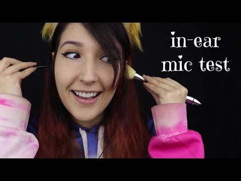 ASMR - I AM THE MICROPHONE ~ Ear Tapping, Rubbing, Cupping, Brushing & More | In-Ear Mic Test! ~