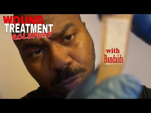 ASMR Wound Treatment Roleplay | ASMR Wound Cleaning & Wound Care with Bandaids & Personal Attention