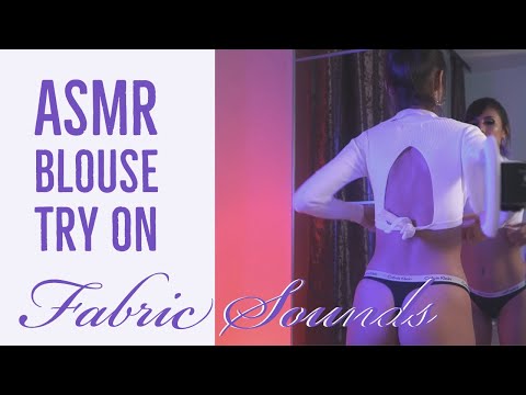 ASMR Blouse Try On, Fabric Sounds