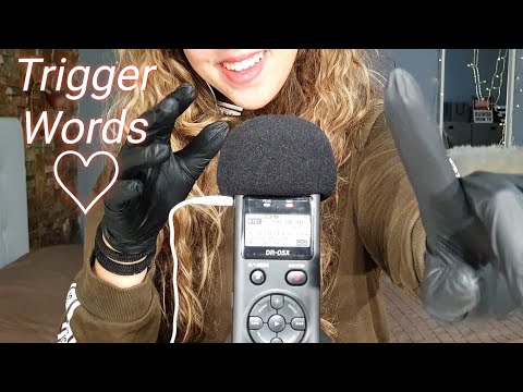 Trigger Words, Latex Gloves Hand Sounds & Movements | ASMR ITA 😴