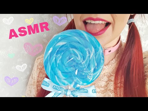 ASMR LOLLIPOP LICK 🍭👅 (satisfying wet mouth sounds 😝)