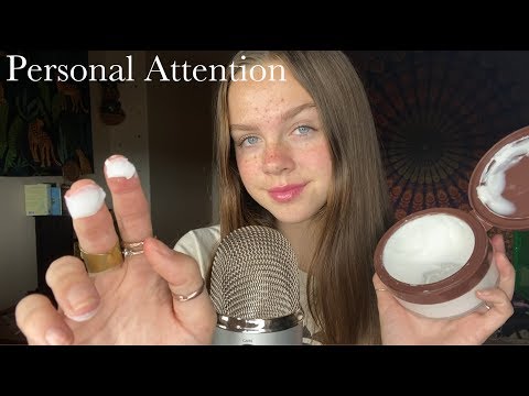 ASMR Personal Attention Triggers (Lotion, Poetry, Brushing)