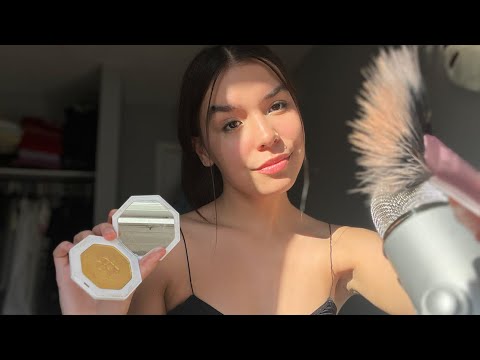 ASMR professional makeup artist does your makeup !! ( PERSONAL ATTENTION)