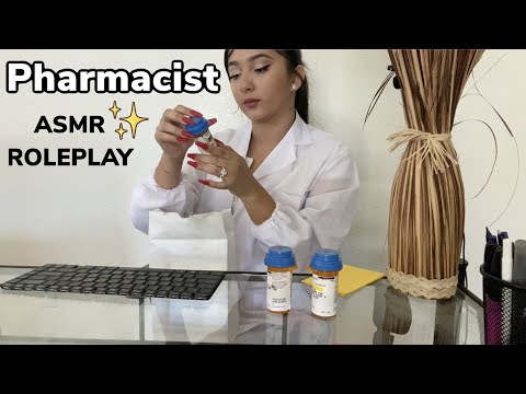 Pharmacist ASMR (Soft Spoken) | keyboard sounds | crinkly paper bag