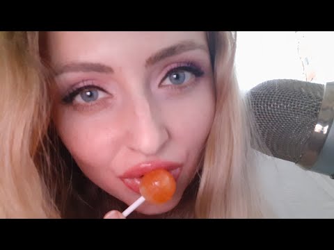 [ASMR], licking lollipop, kissing lollipop,  relaxation