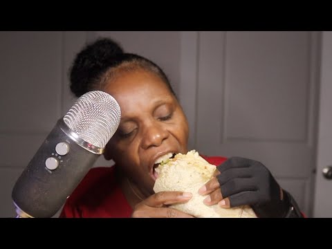 This Show Was Too Sexy To Watch With My Boyfriend Chipotle Burrito ASMR Eating Sounds