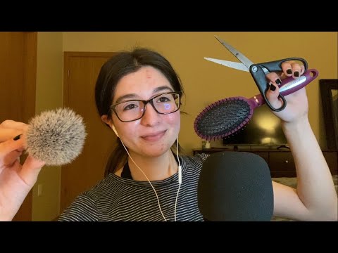 ASMR 5 Roleplays in 5 Minutes! (makeup application, hair cut, skin care, getting a tattoo)