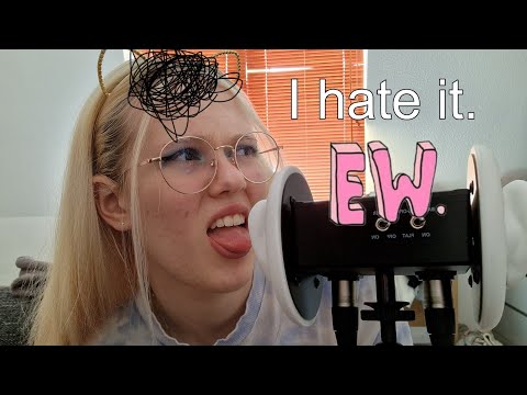 ASMR earlicks, but I am hating every second of it 🤢😡
