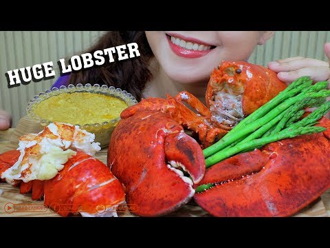 ASMR Mukbang Huge lobster with cheese sauce,Chewy eating sounds +食べる,咀嚼音,먹방 이팅| LINH-ASMR