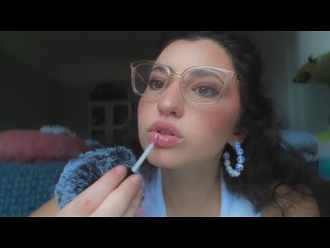 ASMR Brain Melting 😫 Lip Gloss Application, Intense Mic Scratching, and Mouth Sounds ofc!