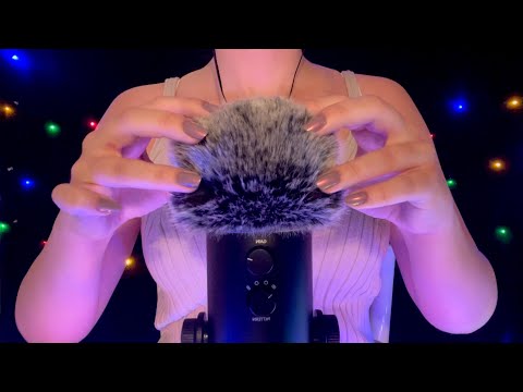 ASMR - Head Massage (Microphone Rubbing With Fluffy Windscreen) [No Talking]