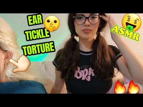 ASMR Ear Tickle Torture Kidnapping with Ear Cleaning & Massage