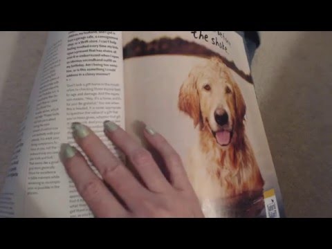 ASMR Magazine Reading & Page Turning ~ Soft Whisper Southern Accent