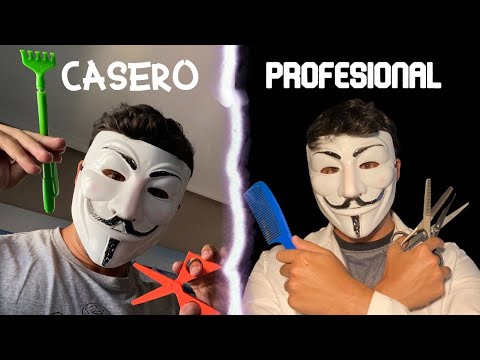ASMR - Corte de Pelo CASERO VS PROFESIONAL - Roleplay Español