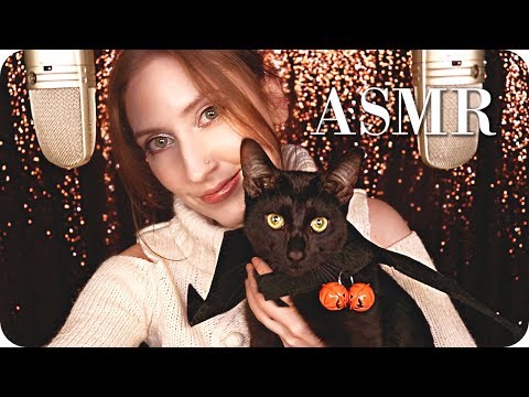 ASMR Whispering to You 🧡 Mic Touching, Pine Cones, Trigger Toys & Cuddly Cat Purring