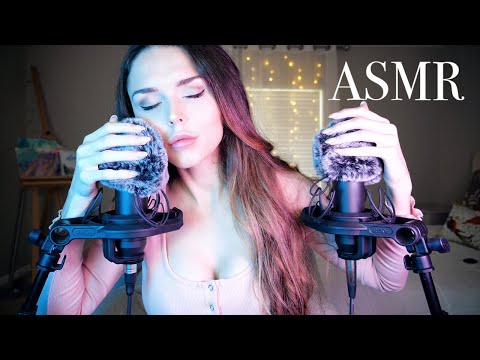 ASMR | Fluffy Mic Scratching with Whispers
