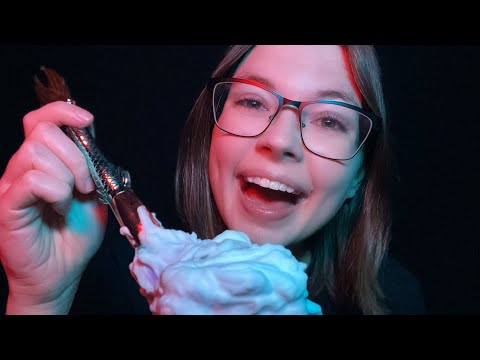 ASMR Foam on Mic Trigger With Rambling Whispers