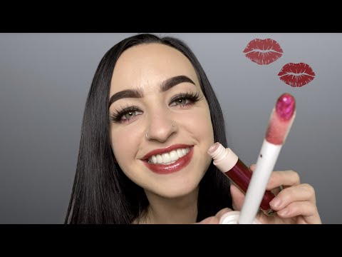 [ASMR] Lip Gloss Try On Bar | Pigmented Colors | Soft Spoken