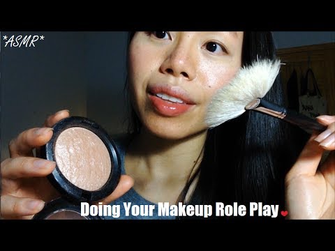 ASMR Doing Your Makeup REALISTIC ROLEPLAY, By Your SILLY BEST FRIEND!! (Natural, Dewy Look)
