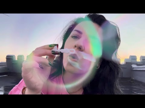 Outdoor ASMR | Blowing Bubbles In Your Face 🫧