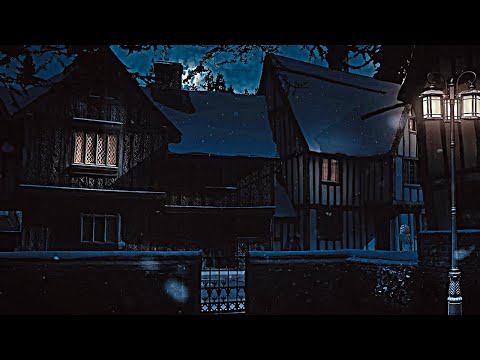 Godric's Hollow Relaxing Snow Night [Musicless] Harry Potter inspired Ambience / Windy Winter