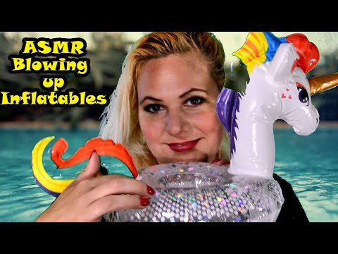 [ASMR] Blowing up inflatables - Unicorn