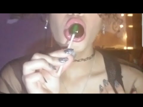 ASMR-Mouth Sounds/Green Lollipop 😛🍭