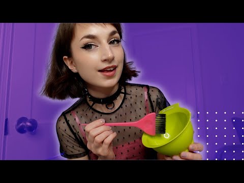 ASMR | Dyeing Your Hair Purple 💜 Roleplay