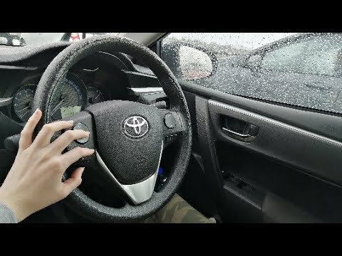 🤍ASMR Car Driving While It's Raining | Tapping & Scratching (Requested)