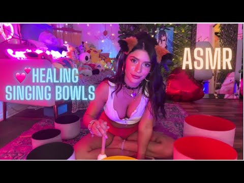 ❤️ ASMR Anxiety Healing, Relaxing & Peaceful SOUND BOWLS | Positive Affirmation, Meditation Chakra