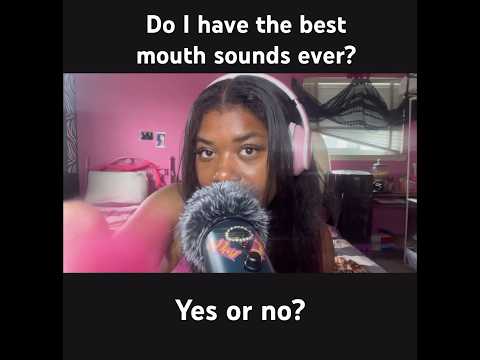 Do I have the best mouth sounds⁉️Full video out now! #asmr