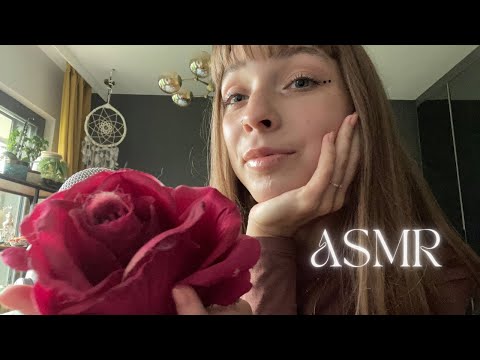 ASMR • telling a little love story 🌹 (random triggers, whisper ramble, mouth sounds, tapping)