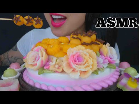 ASMR THAI DESSERT COCONUT JELLO CAKE (SOFT RELAXING EATING SOUNDS) NO TALKING | SAS-ASMR