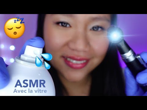 ASMR FR👩🏻‍⚕️Docteur Jade soigne ta peau (avec la vitre)💤 Rp dermatologue