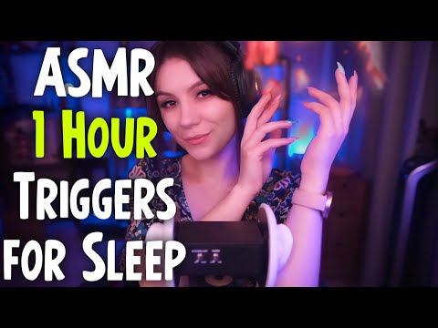 ASMR 1 Hour Triggers for Sleep 💎 Hand Sounds, Ear Massage, Wood Triggers, Latex Gloves and more