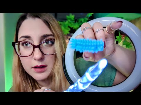 ASMR Fast and Aggressive FACE EXAM (Unpredictable face attention ASMR)