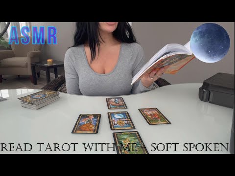 [ASMR] Soft Spoken - Read Tarot With Me For The FULL MOON. Beginner Friendly ~ Learn Tarot With Me ~
