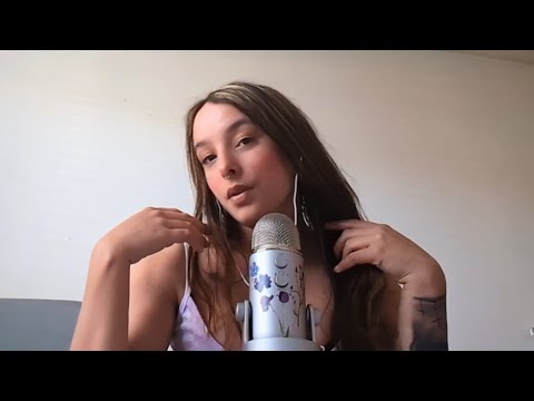 Hairplay ASMR/ tapping and scratching featuring my doggo 💗