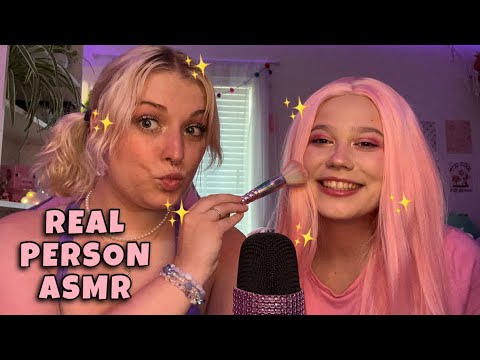 REAL PERSON ASMR! Maddie MUA Does A Clients Makeup for The Barbie Movie Role Play 💗✨🌷🎀
