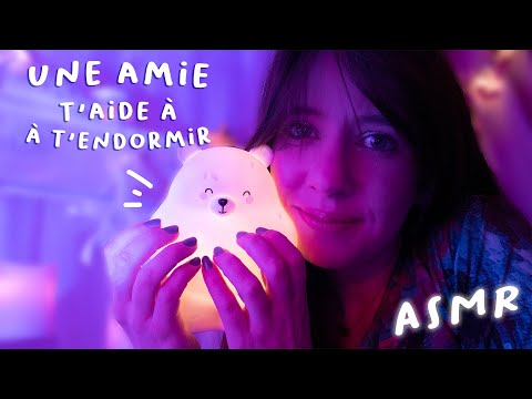 ASMR FR | Roleplay 🌜Une amie t'aide à t'endormir et te raconte sa vie ⭐️ attention personnelle